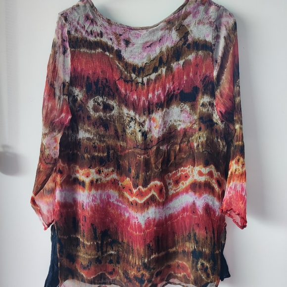 PHILOSOPHY|| MULTICOLOURED TIE DIE PRINT TOP SIZE 16 - Picture 8 of 9